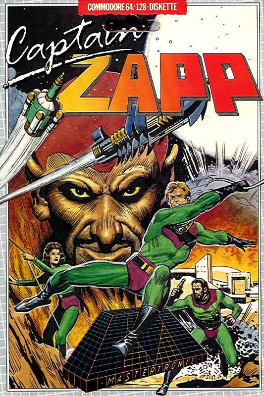 Captain Zapp box art for Commodore 64
